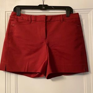 Red-Orange Dress Shorts